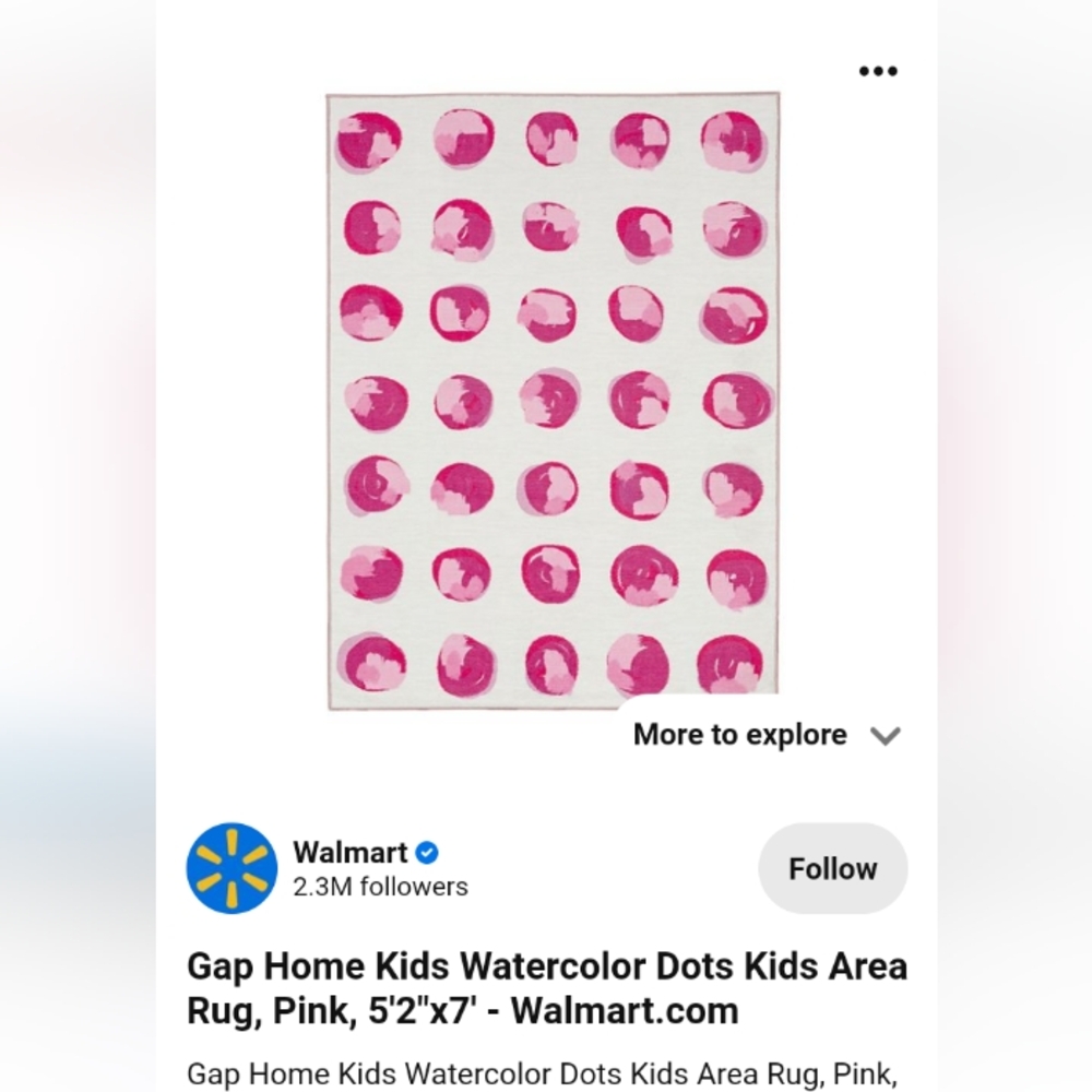 Pink polka dot rugs